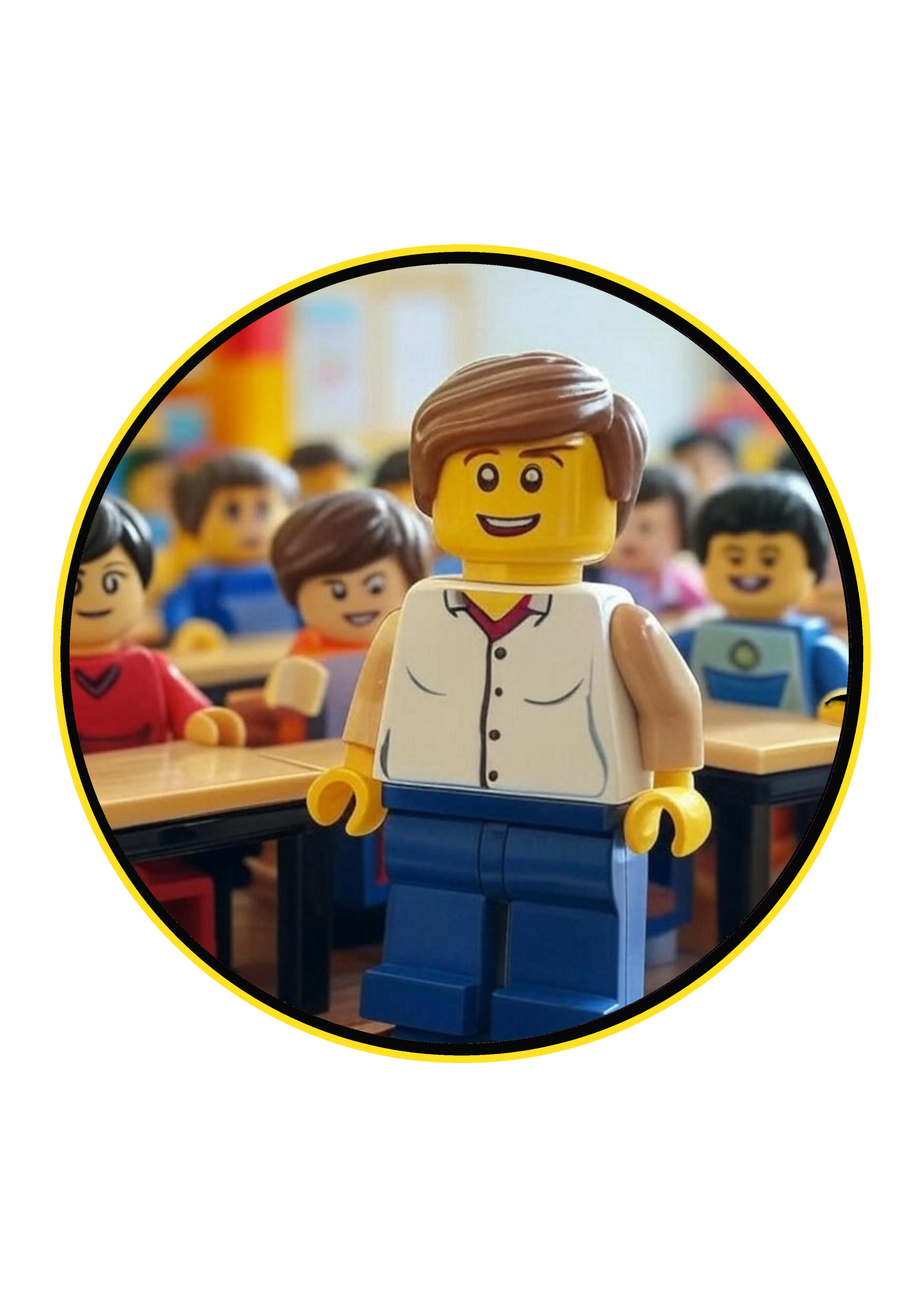 LEGO classroom scene